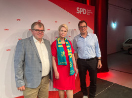 Ministerpräsidenten Mecklenburg-Vorpommern Manuela Schwesig und Harald Dösel